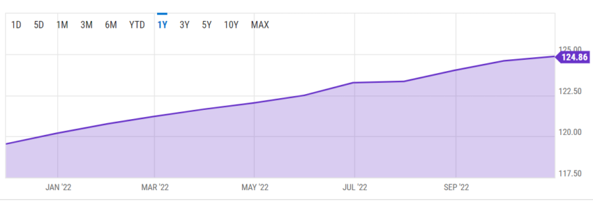 PCE exchange rate index chart