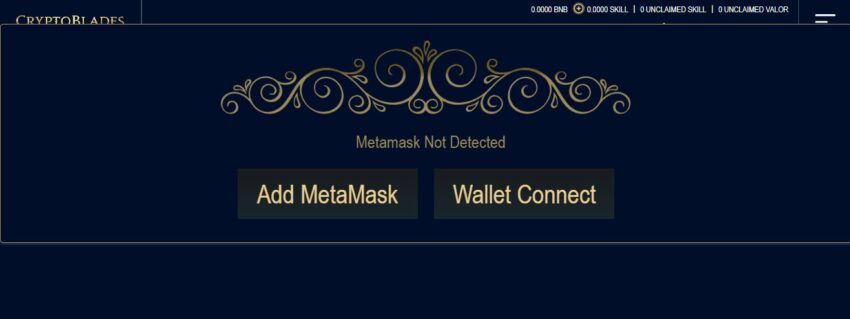 Connect wallet - cryptoblades