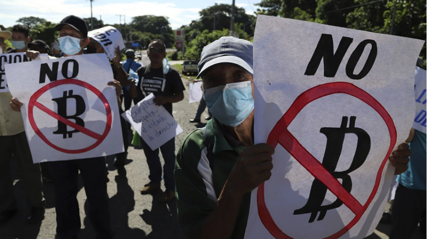 A salvadoriak nehezen alkalmazkodnak a Politico Bitcoin Photo-jához