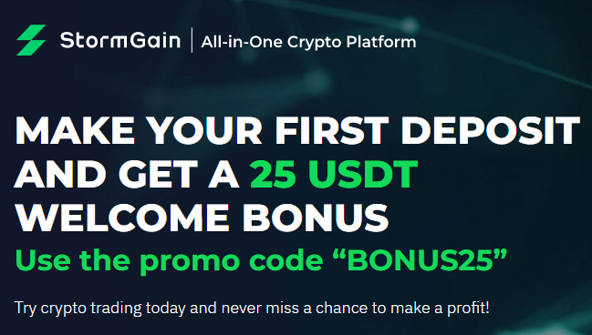 Stormgain crypto sign-up bonus
