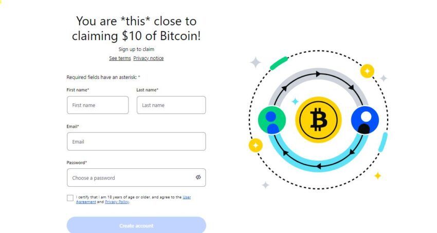 crypto sign-up bonus -Coinbase