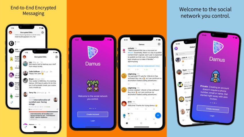 Aplicativo Damus na Apple App Store: App Store