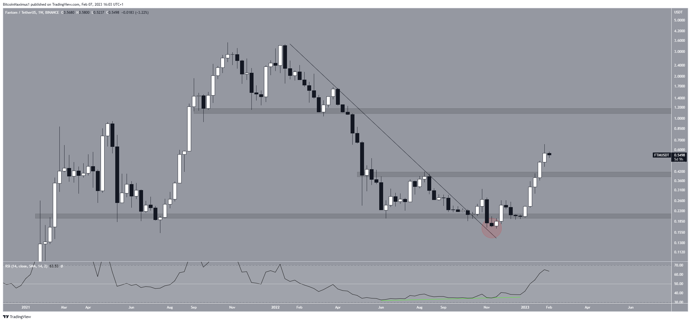 Fantom (FTM) Price Long-Term Movement