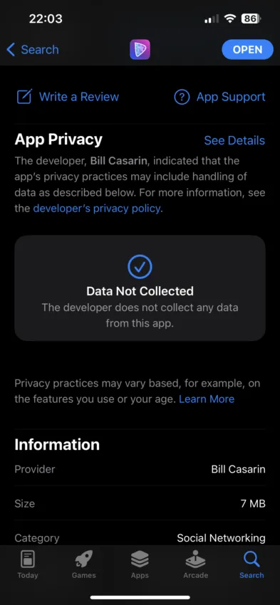 app privacy