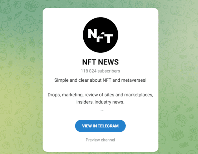 NFT News crypto telegram groups