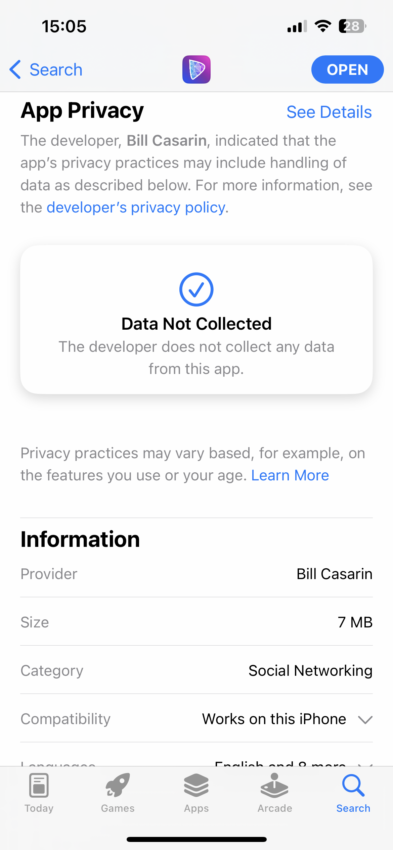 Damus app information and privacy