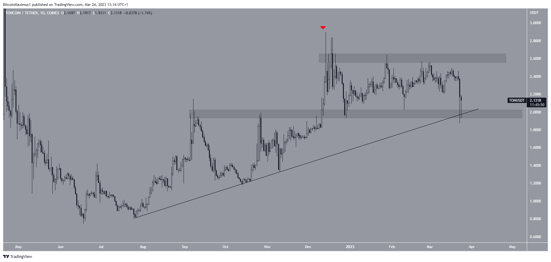 Toncoin (TON) Crypto Market Altcoin Bounce