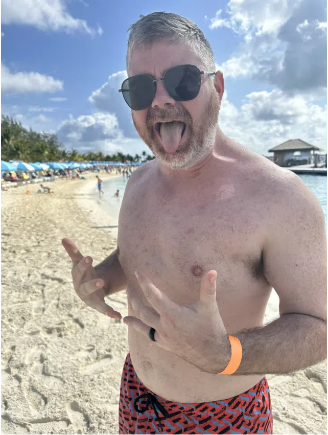 Ben Armstrong, aka BitBoy, soaks up the sun.  Source: @Bitboy_Crypto