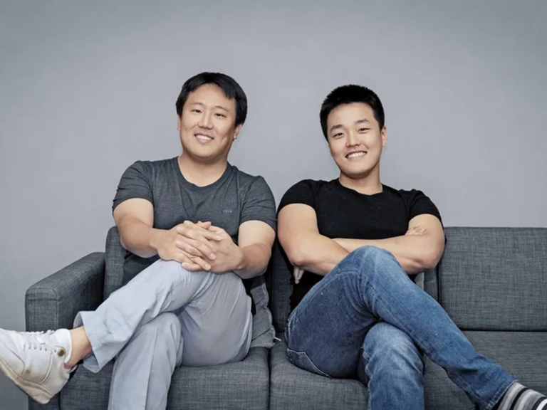 Daniel Shin (Left) Sitting with Do Kwon | Photo From Terraform Labs