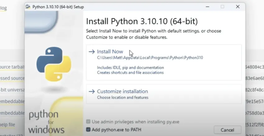 Python for Windows: Python