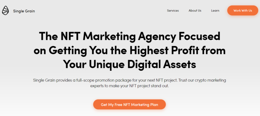 nft marketing agency single grain