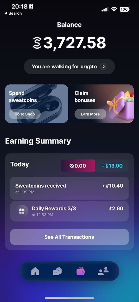 sweatcoin application