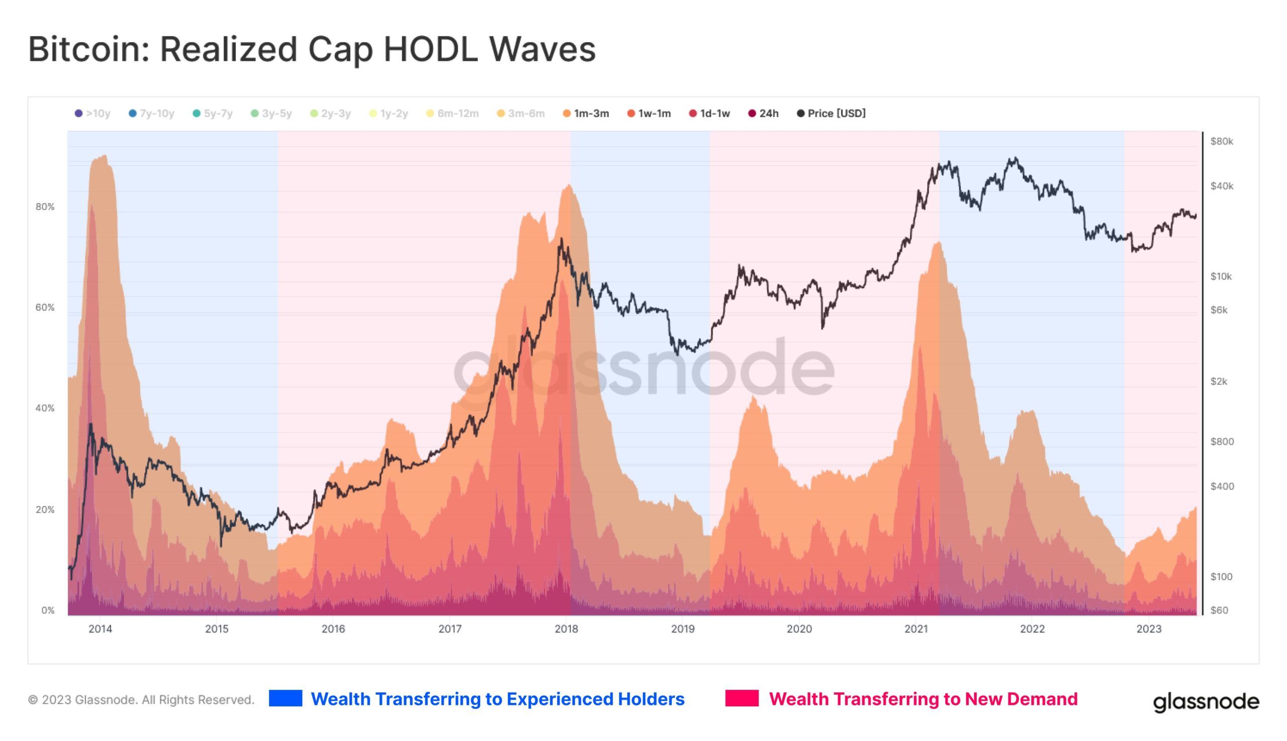 Bitcoin HODL Waves. Source: Glassnode