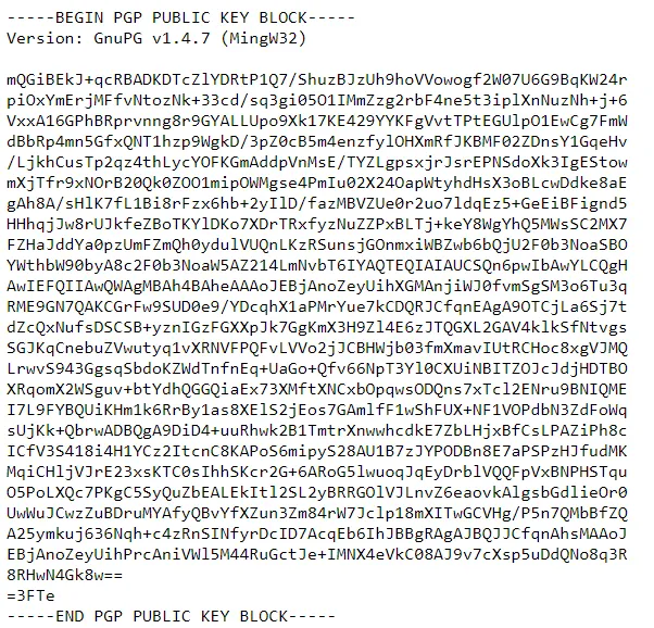 Satoshi Nakamoto Bitcoin Inventor PGP Encryption Public Key 