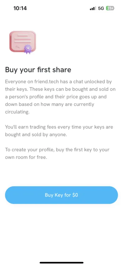 Buying your first key