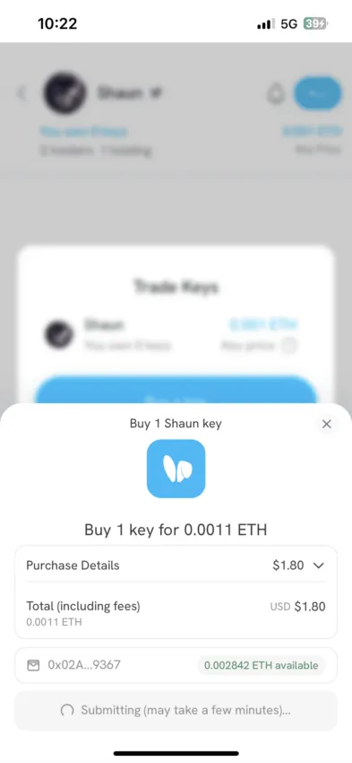 Como comprar chaves no Friend.tech