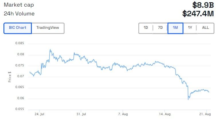 DOGE Price in USD. Source. BeInCrypto