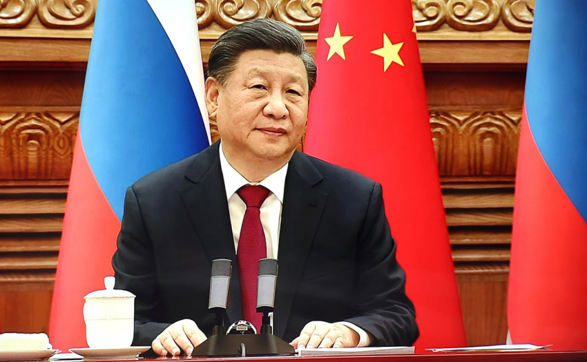 news China's President Xi Jingping at a China-Russia summit in 2022.