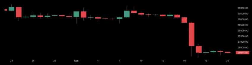 Crypto expert predicts bitcoin price will not sustainf $30,00 rally after the price tanked $4,000