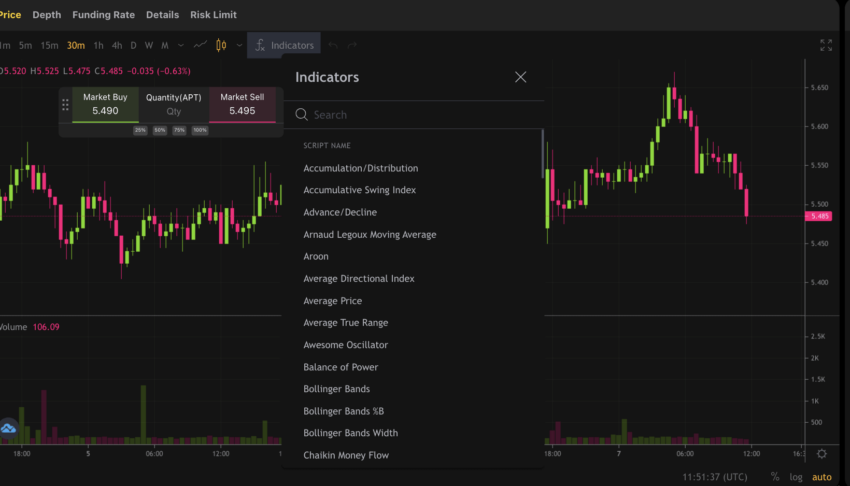 ApeX Exchange review and trading interface