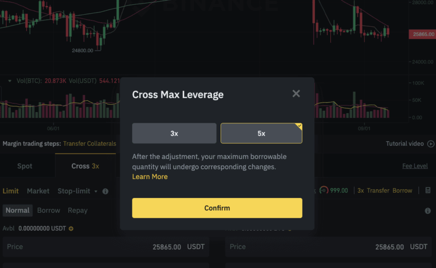 Binance review and spot leverage