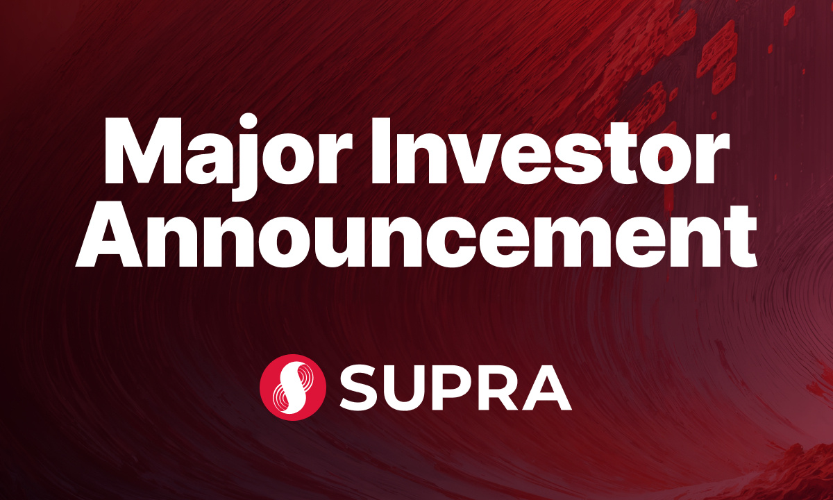 Supra ha completato fino ad oggi oltre 24 milioni di dollari di finanziamenti nella fase iniziale