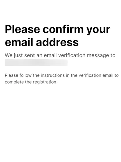 confirm email
