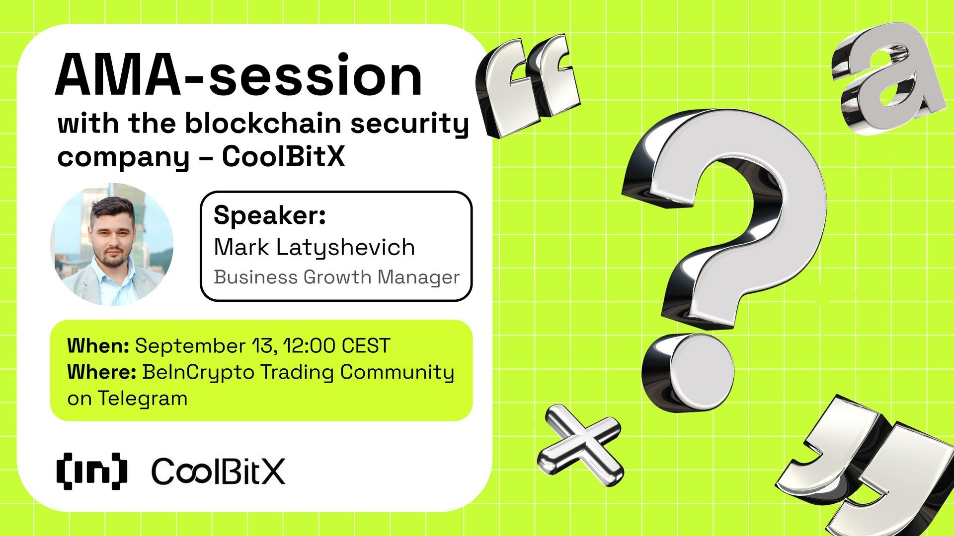 Sessione AMA CoolBitX X con BeInCrypto